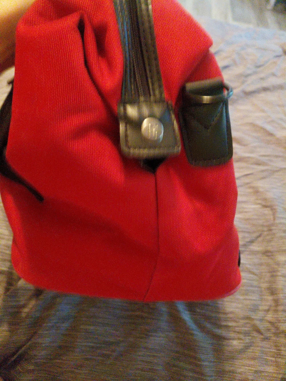 Red Travel Tote Bag with Front Pocket - Unbranded